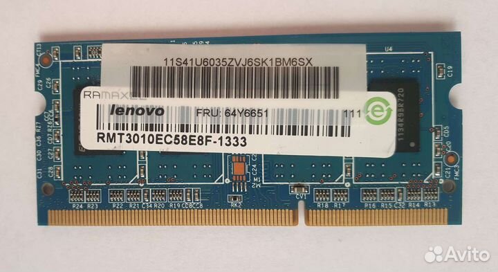 Оперативная память DDR3, Ramaxel для ноутбука 2Gb