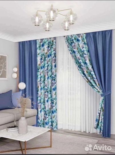 Шторы и тюль в комплекте
