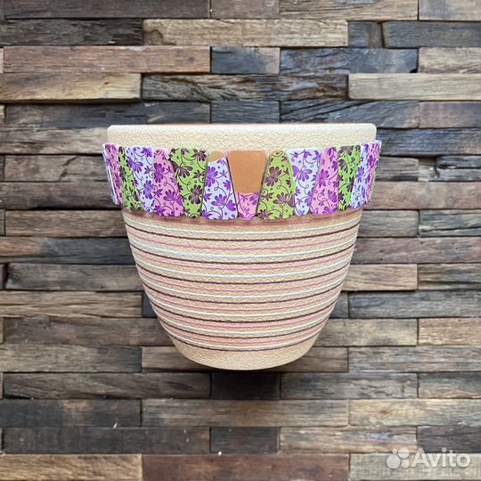 Горшки для цветов керамика, пастик