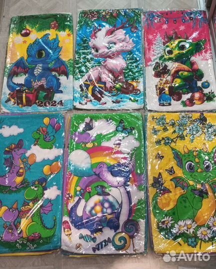 Новогоднее вафельное полотенце