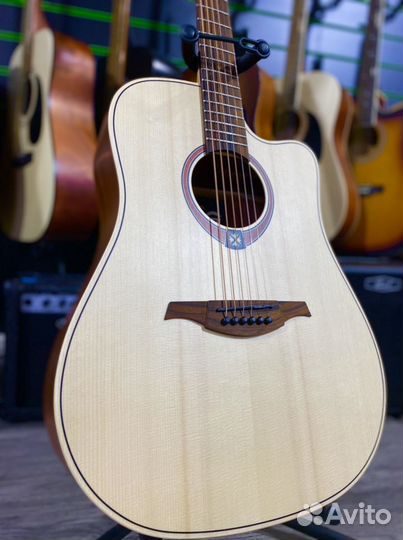 LAG T-70DC акустическая гитара (Массив ели)
