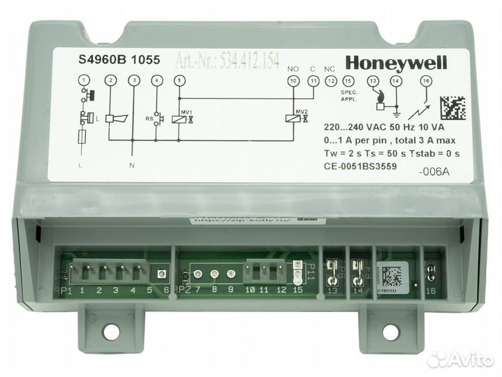 Контроллер розжига Honeywell S4960B1055 002002767
