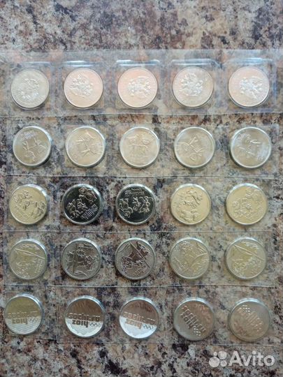 Монеты олимпиада в сочи 2014