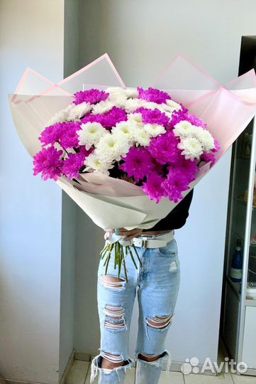 Букет хризантем гигант