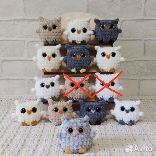 Вязаные игрушки сова