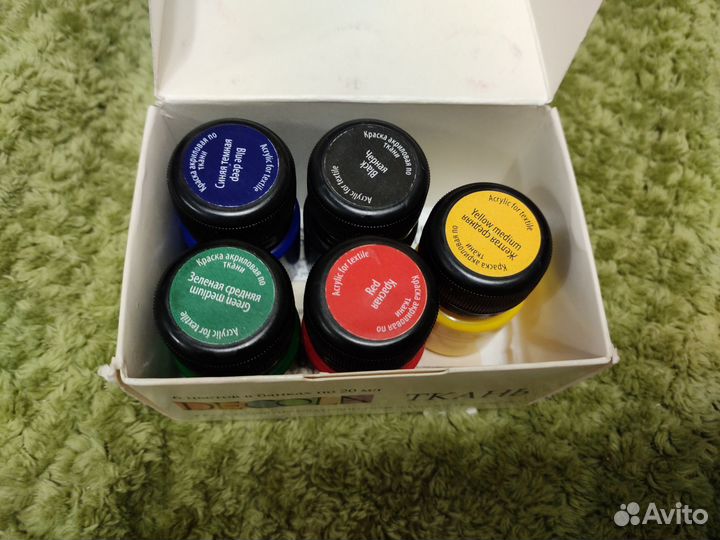 Акриловые краски по ткани, контуры и пазлы