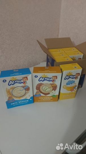 Набор продуктов Агуша(пюре, молоко, каша, кефир)