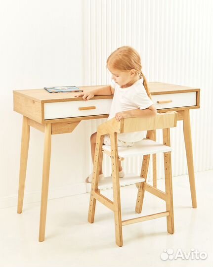 Детский растущий стул ортопедический. В стиле Икеа