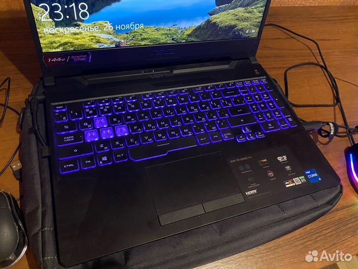 Игровой ноутбук RTX 3060 asus TUF Gaming F15