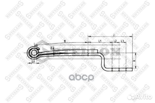 84-55688-SX полурессора 2-ух лист. 2/43x100x95