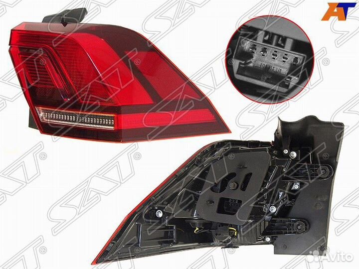 Фонарь задний VW tiguan 16- RH LED ST-441-19AMR-WE