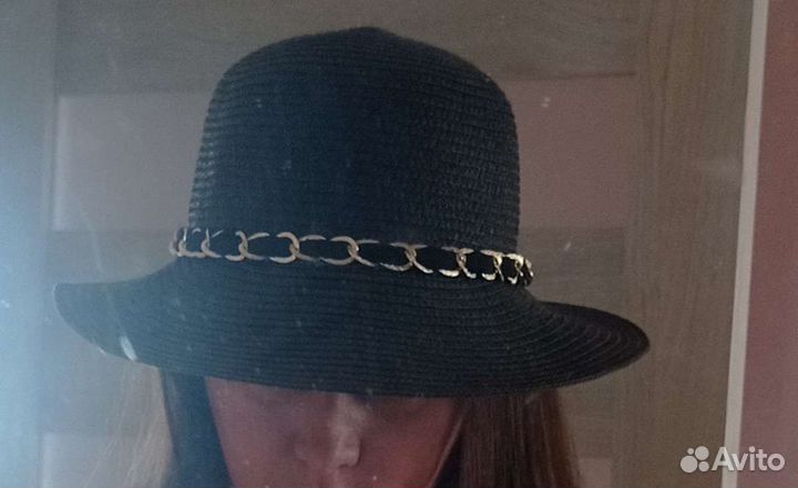 Шляпа женская летняя черная