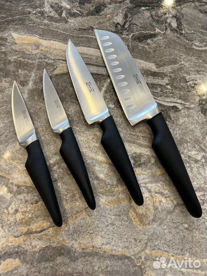 Набор кухонных ножей IKEA vorda+два в подарок
