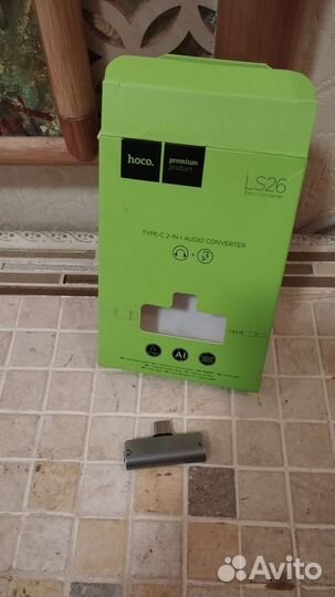 Переходник Hoco LS26 Type-C 2-in-1 Audio Converter
