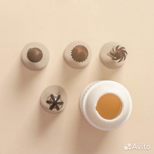 Набор кондитерский, 7 предметов: 2 мешка, 4 насадк