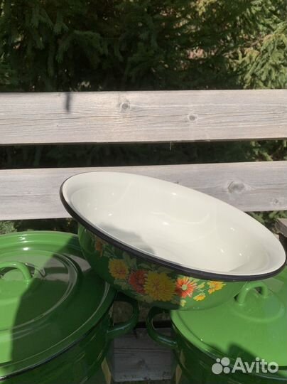 Набор посуды эмалированной новый