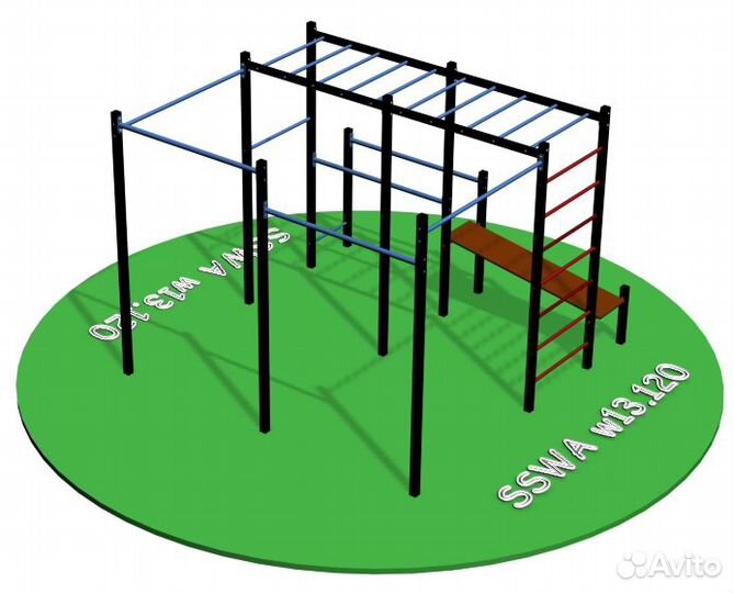 Воркаут площадка sswa 150 для взрослых и детей