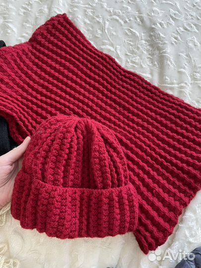 Шарф шапка хомут платок