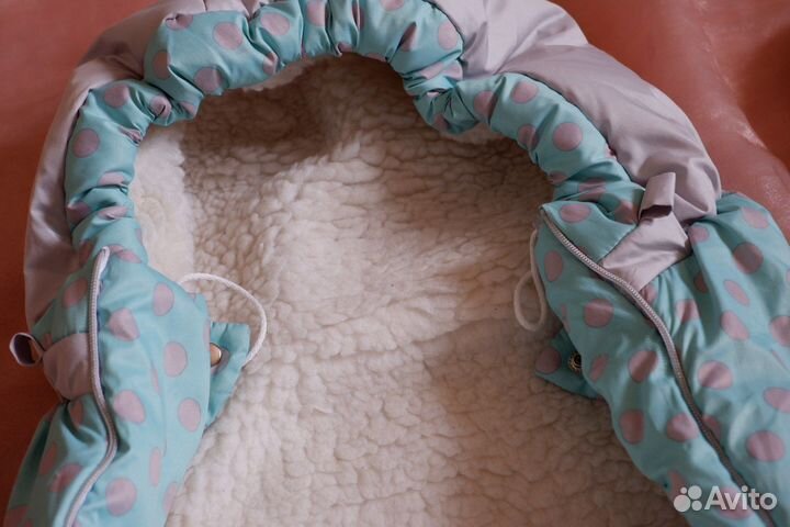 Конверт на выписку, в коляску зимний+ вкладыш