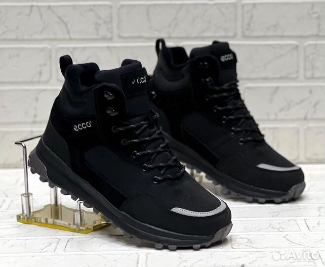 Кроссовки мужские ecco зима в нутри мех