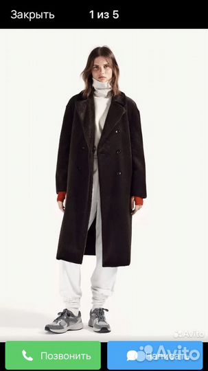 Пальто женское zara XL