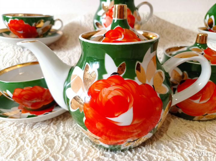 Чайный сервиз СССР дулево новый 6/15