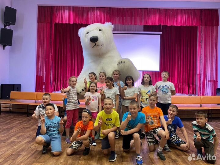 Поздравление белого мишки «Michki Show»