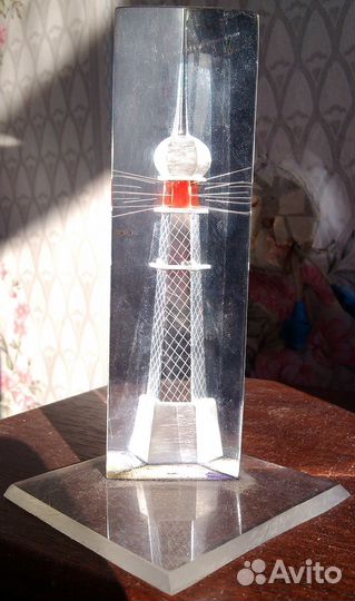 Статуэтка маяк оргстекло СССР соц-арт