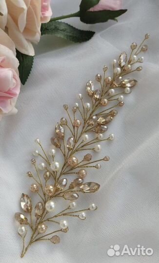 Свадебная веточка на платок никах