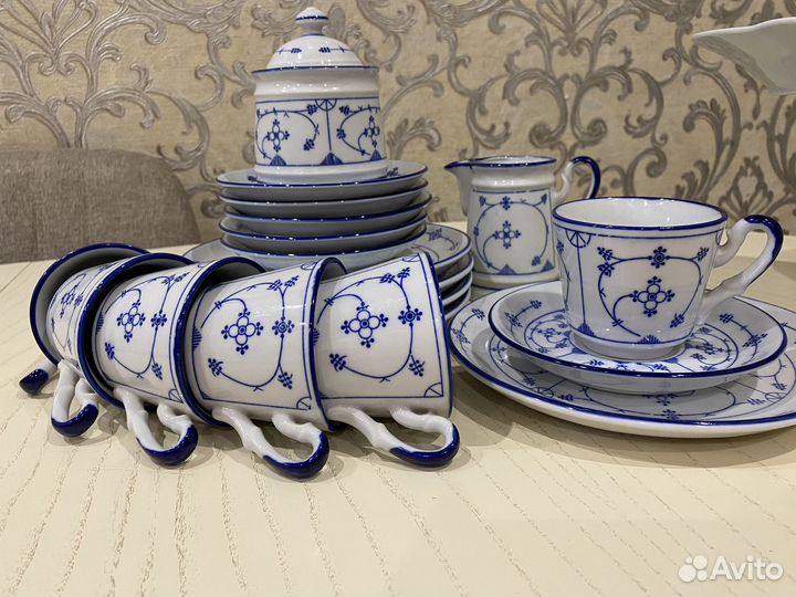 Винтаж: Чайный сервиз индийский узор Германия