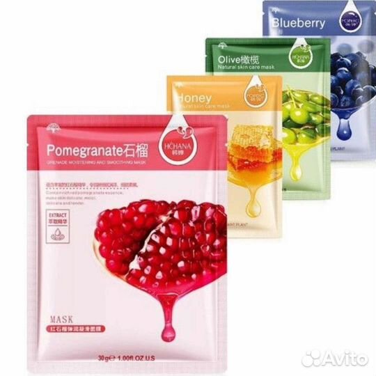 10 тканевые масок