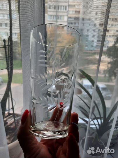 Ваза Стаканы тонкие резьба