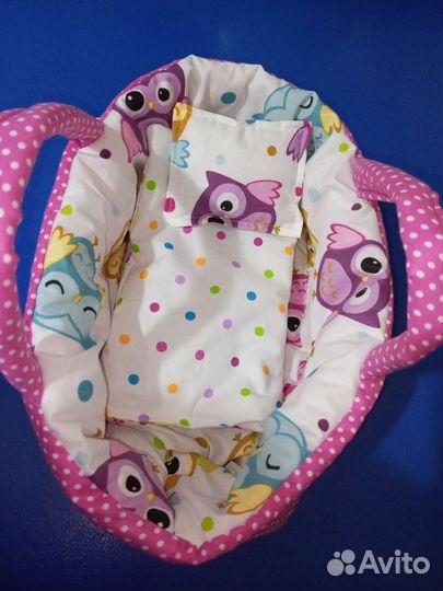 Люлька переноска+одеялко+подушечка