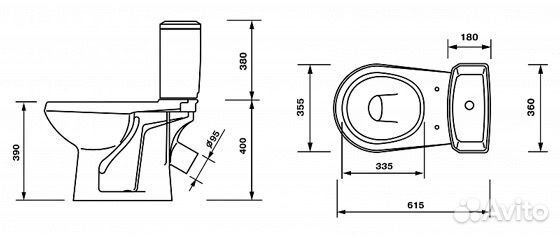 Унитаз Элисса-Оптима