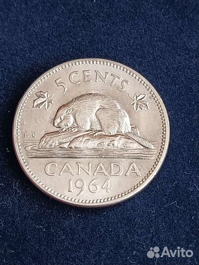 5 центов Канада 1964