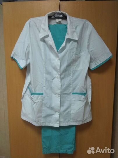 Халат медицинский р.44, 46,48. Костюм мед/жен