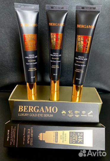Сыворотка,крем для век Bergamo Роскошное золото