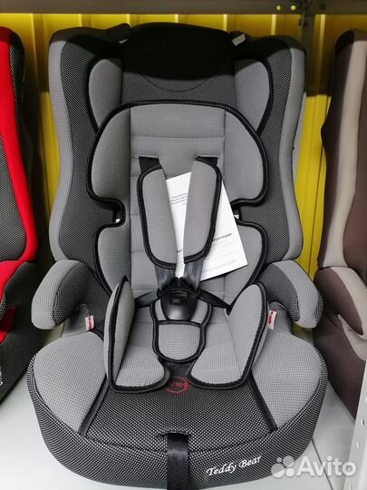 Автокресло Детское Новое 9-36кг Teddy Bear сер02