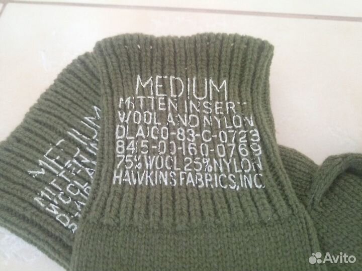 Стрелковые шерстяные рукавицы армии США