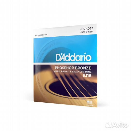 D'Addario EJ16 струны для акк. гитары фосф/бронза