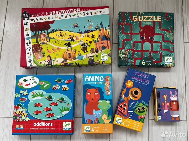Игры Djeco (б/у и новые) и Haba