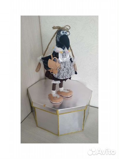 Кукла тильда Ворона ученица