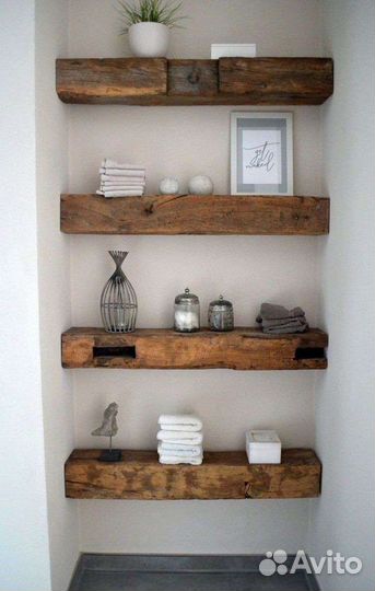 Полки стеллажи массив