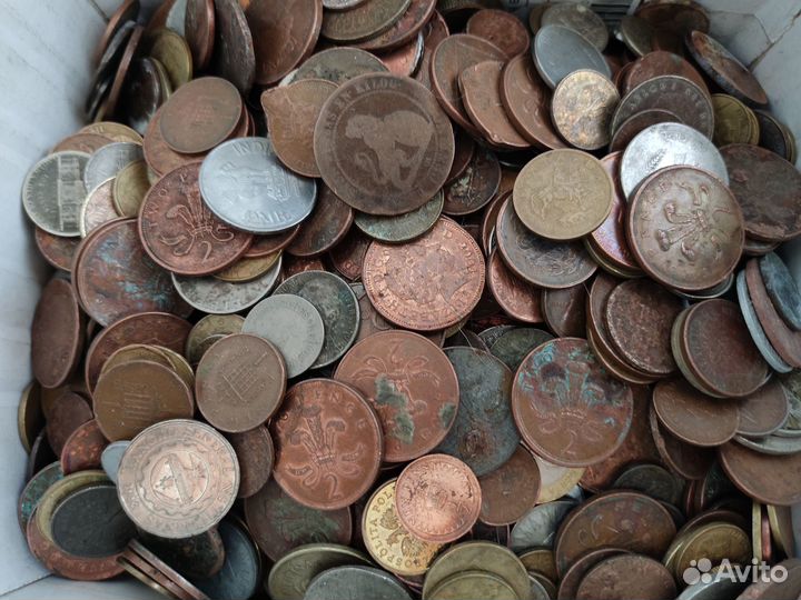Монеты иностранные на вес