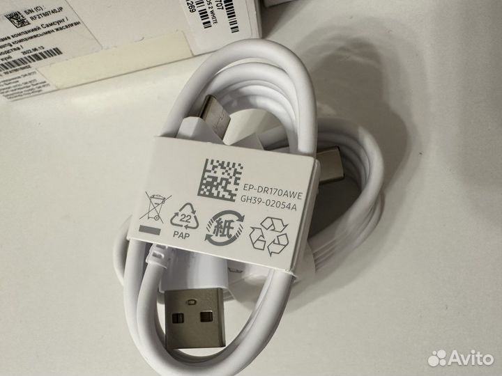 Кабель usb type c samsung белый оригинал