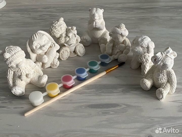 3D фигурки из гипса