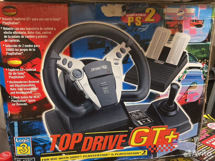 Руль с педалями для PS1/PS2