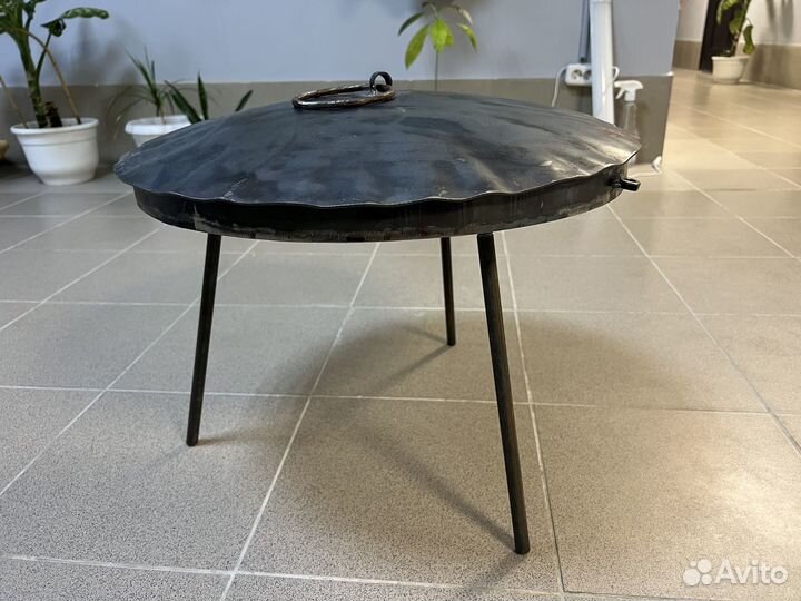 Садж на ножках стальной 50см