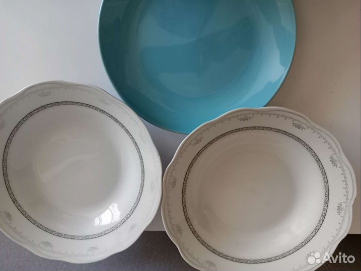 Посуда пакетом тарелки