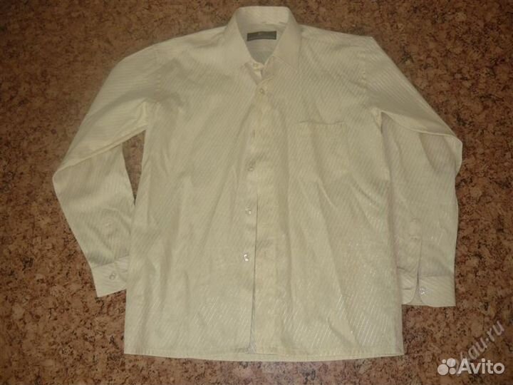 Рубашка кремовая ворот 34, рост 146
